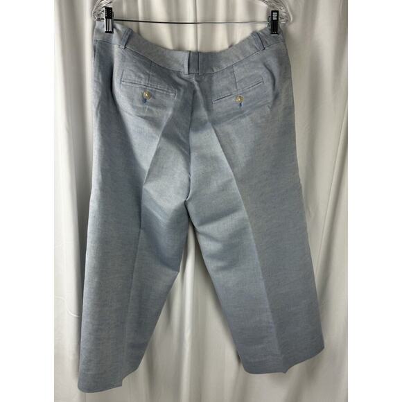 Ann Taylor LOFT Wide Leg Cropped Pants, Blue, Sz: 10, 51-36 - Picture 13 of 15